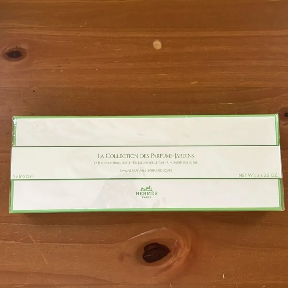 New Hermes soap set (three bar soaps) la collection des parfums-jardins